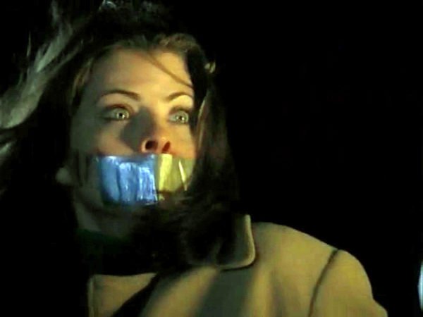 The Lake, Yasmine Bleeth bound tape gagged thumbnail