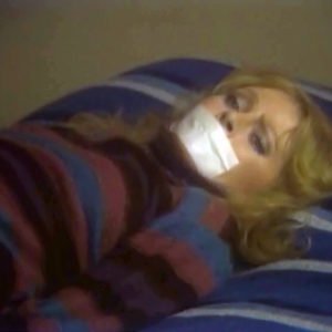 The Littlest Hobo, Trudy Young bound tape gagged thumbnail
