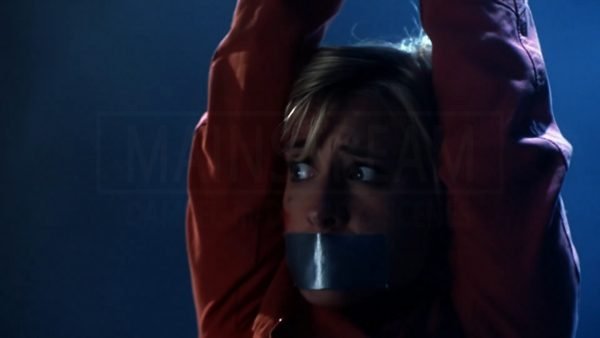 Smallville, Allison Mack bound and tape gagged 03