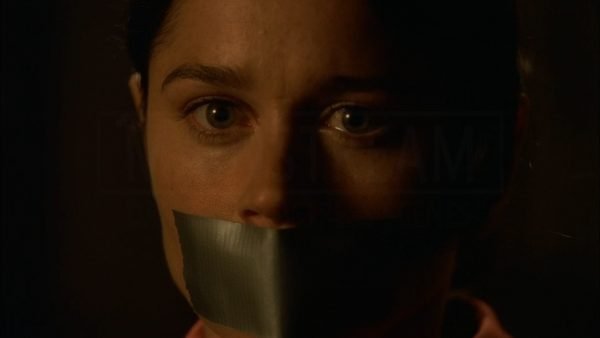 Prison Break, Robin Tunney chair tied and tape gagged 04