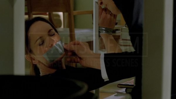 Prison Break, Sarah Wayne Callies bound and tape gagged 06