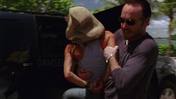 Burn Notice, Gabrielle Anwar handcuffed tape gagged 09