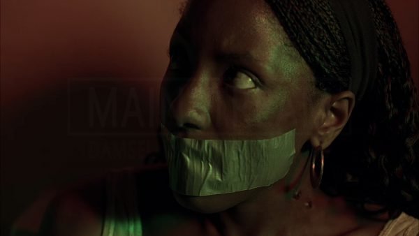 True Blood, Rutina Wesley bound and tape gagged 09