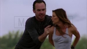 Burn Notice, Gabrielle Anwar handcuffed tape gagged 13