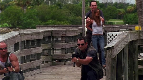 Burn Notice, Gabrielle Anwar handcuffed tape gagged 14