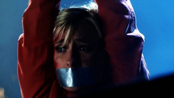 Smallville, Allison Mack bound and tape gagged thumbnail