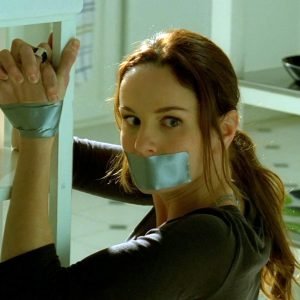 Prison Break, Sarah Wayne Callies bound and tape gagged thumbnail