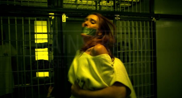 Andrea Sawatzki in 'Das Experiment' handcuffed and tape gagged 14