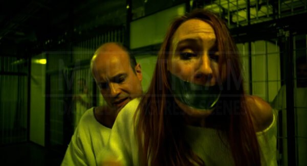 Andrea Sawatzki in 'Das Experiment' handcuffed and tape gagged 16