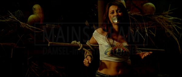 Minissha Lamba in Kidnap tied to a pole and tape gagged 02