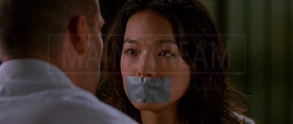 Shu Qi in The Transporter bound and tape gagged 14