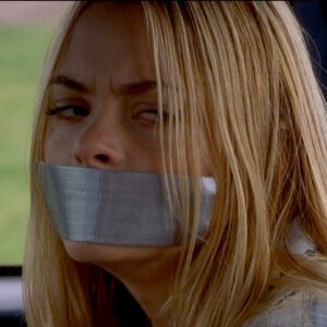 Jaime King in Lone Star State of Mind tape bound and tape gagged thumbnail