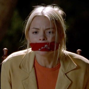 Jaime King in Lone Star State of Mind chair tied and cleave gagged thumbnail