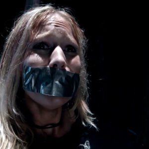 Katharine Horsman in Blade The Series bound and tape gagged thumbnail
