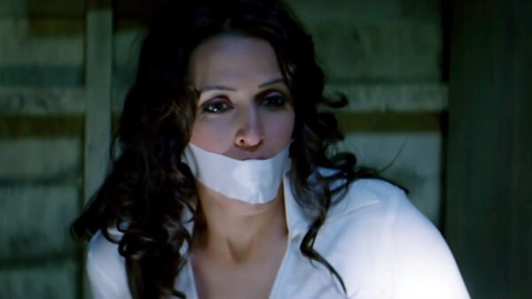 Neha Dhupia in Maharathi chairtied and tape gagged thumbnail