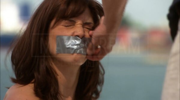 Kellie Martin and Cindy Sampson bound and tape gagged in Live Once Die Twice - 10