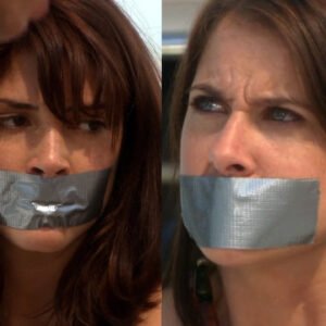 Kellie Martin and Cindy Sampson bound and tape gagged in Live Once Die Twice - Thumbnail