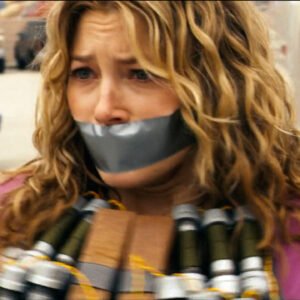 Jessica Biel ziptied to wheelchair and tape gagged in Next thumbnail