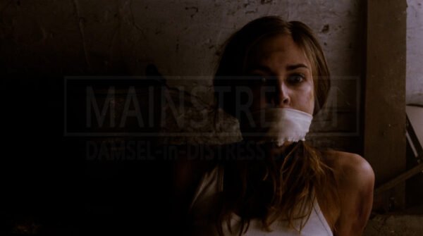 Jessica Stroup kidnapped bound and gagged mouth packed in Homecoming 04