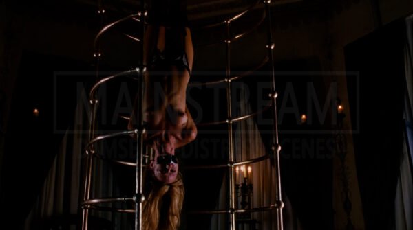 Cameron Richardson bound naked suspended and tape gagged in Rise: Blood Hunter 03