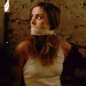 Jessica Stroup kidnapped bound and gagged mouth packed in Homecoming - thumbnail