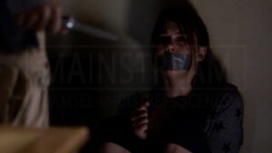 Lindsey Shaw kidnapped bound and tape gagged in Pretty Little Liars - 01
