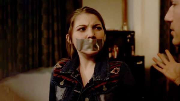 Sammi Hanratty kidnapped chair tied and tape gagged in Zoe Gone - thumbnail