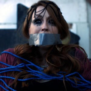 Arianne Martin kidnapped chair tied and tape gagged in Anna - thumbnail