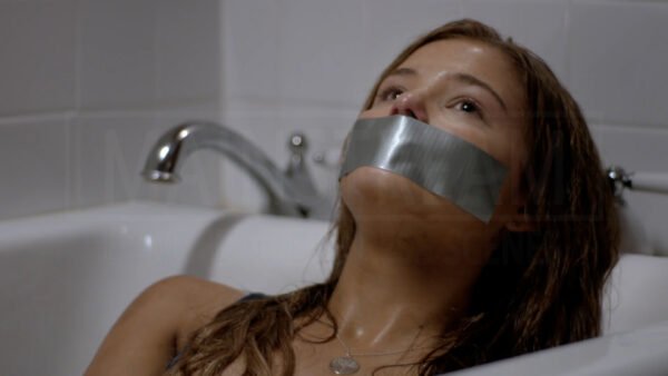 Stefanie Scott kidnapped bound and tape gagged in Caught - 10