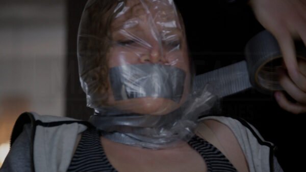 Olive Morgan kidnapped chair tied and tape gagged in Chicago P.D. - 04