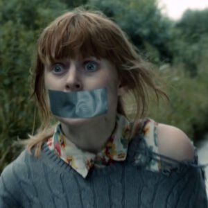 Bryony Afferson kidnapped bound and tape gagged in Silent Witness - thumbnail