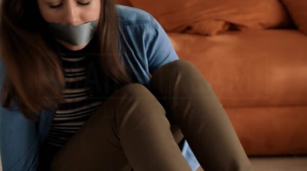 Emma Fuhrmann kidnapped bound and tape gagged in Girl Followed - 06