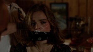 Kerris Dorsey kidnapped chair tied and gagged with mouth packing in Ray Donovan - 02