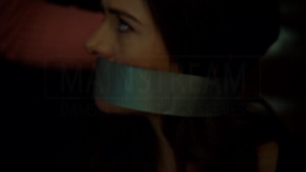 Holly Deveaux kidnapped chair tied and tape gagged in Shadowhunters - 07