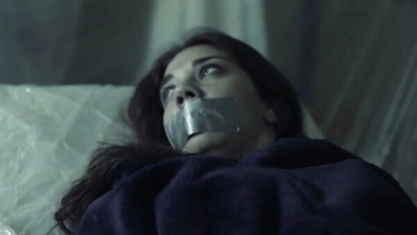 Marica Cotognini kidnapped bound and tape gagged in - A Taste of Phobia