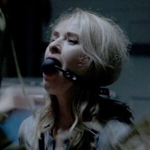 Leslie Grossman kidnapped hogtied chairtied and gagged with ballgag in American Horror Story - thumbnail