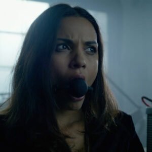 Jessica Lucas kidnapped chair tied and gagged with ballgag in Gotham - thumbnail