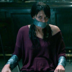 Lynda Boyd kidnapped chair tied and tape gagged in Tin Star - thumbnail