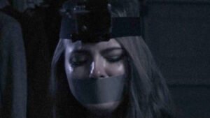 Addyson Bell kidnapped chair tied and tape gagged in Broken Star - thumbnail