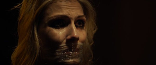 Ingrid Falaise kidnapped chair tied and tape gagged in A Night of Horror: Nightmare Radio - 03
