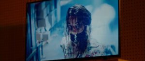 Aubrey Plaza kidnapped bound with noose, hanged and tape gagged in Child's Play - 01