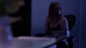 Elisabeth Harnois kidnapped chair tied and tape gagged in The Work Wife - 06