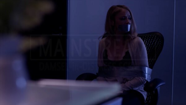 Elisabeth Harnois kidnapped chair tied and tape gagged in The Work Wife - 06