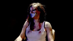Danielle Helkowski is kidnapped chair tied and tape gagged in short film Burn Notice - thumbnail